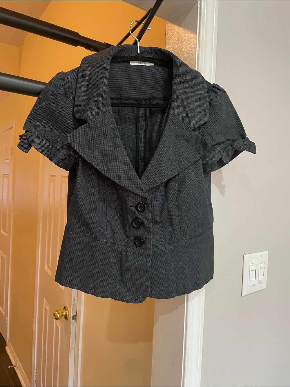 Ricki's Black Pinstripe Blazer - Picture 2 of 5